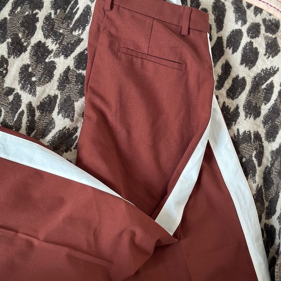 ASOS Pants in Rust with Stripe - Picture 2 of 4